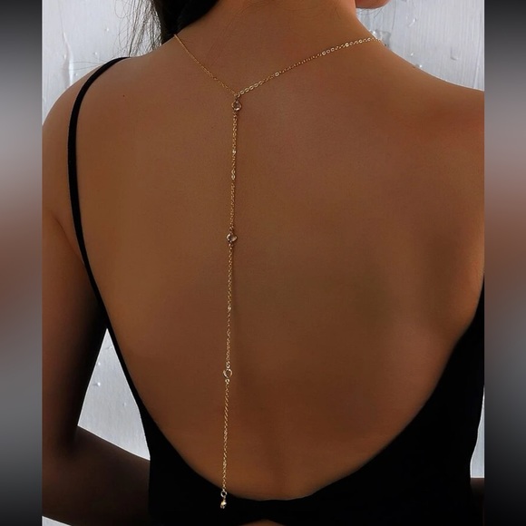 Drop back chain necklace - Picture 1 of 3